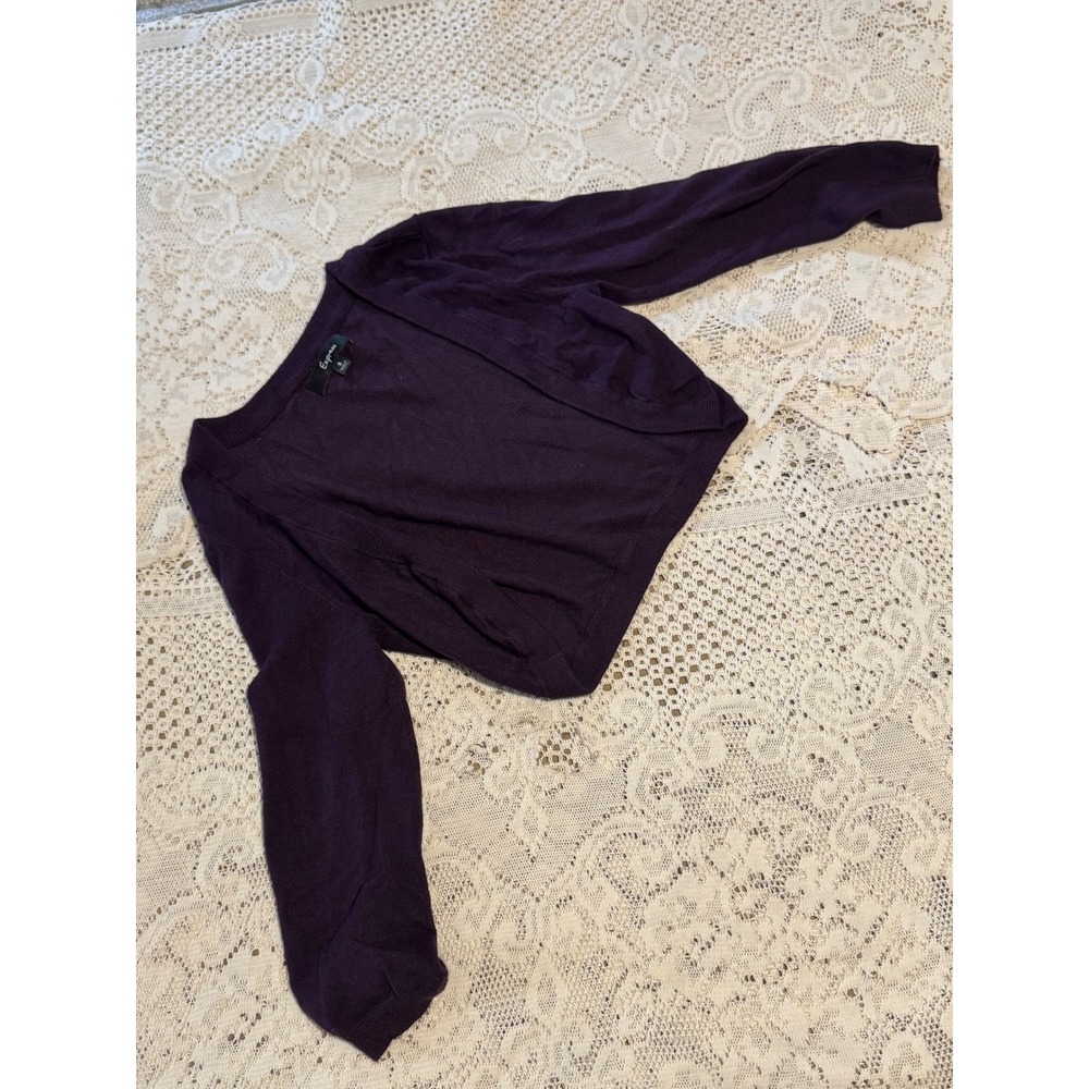 Express Purple Bolero Shrug Cropped Cardigan Sweater Knit‎ Top Kids
